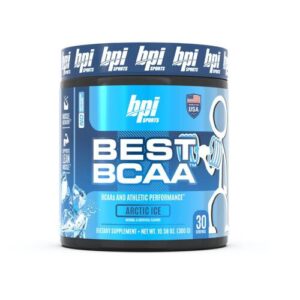 BPI Sports Best BCAA Arctic Ice 300g. Suplemento con aminoácidos de cadena ramificada para uso deportivo. 30 porciones.