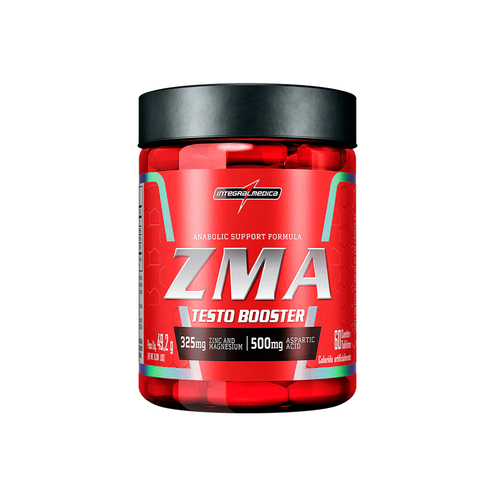 ZMA testo booster 60 cap integralmedica ZMA Testo Booster Integralmedica suplemento con zinc magnesio vitamina B6 en cápsulas