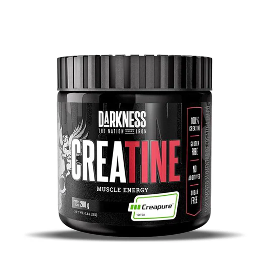 creatina darkness Creatina Monohidratada Darkness 200g en polvo suplemento deportivo sin sabor