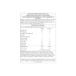 informacion nutricional proteina basic supplements