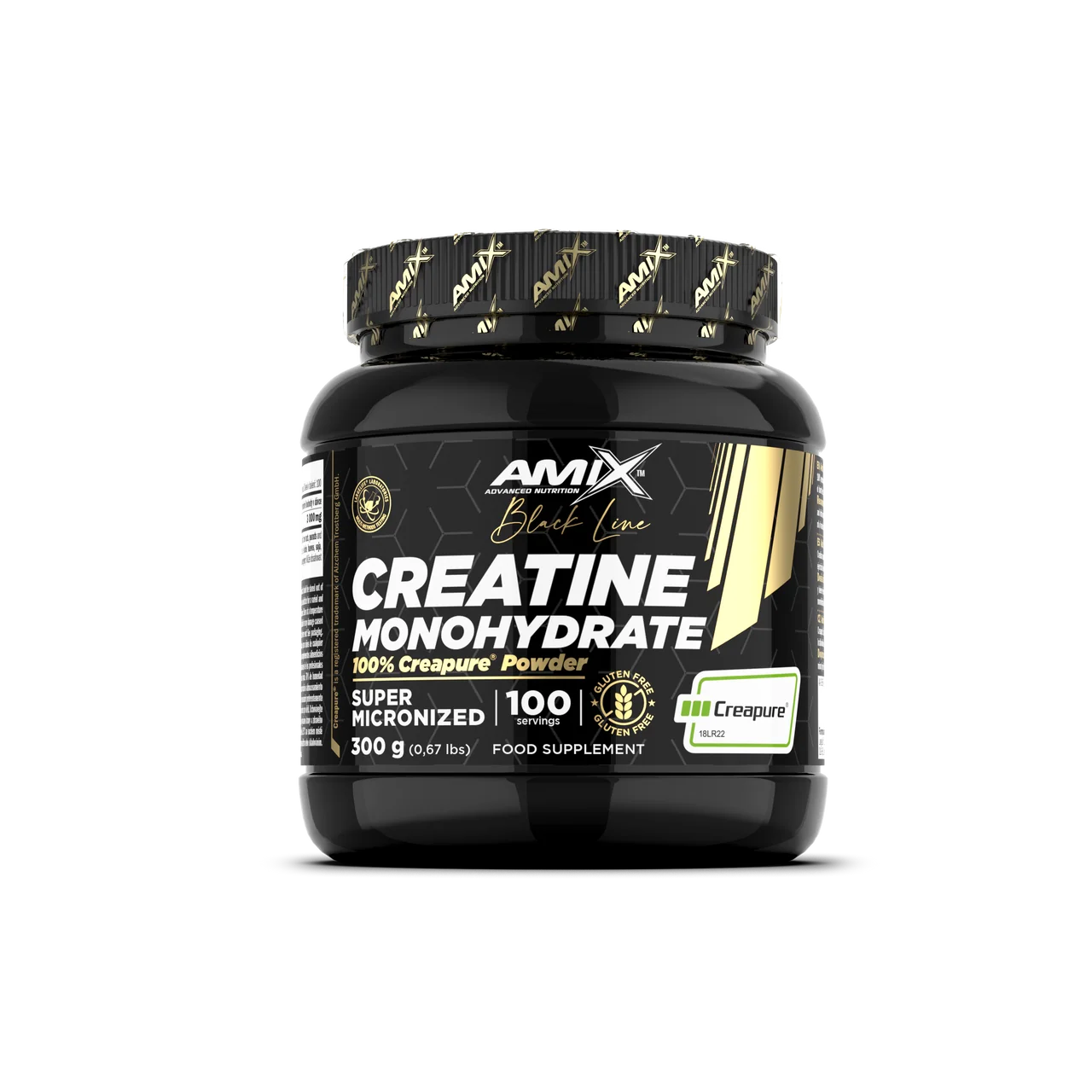 Creatina Creapure Monohidrato (300 Gr) Amix Black Line